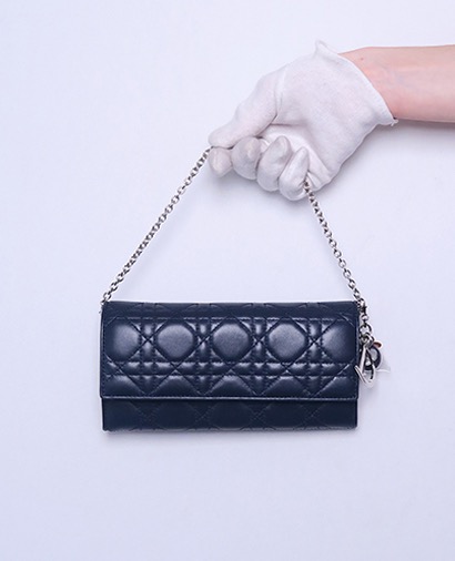 Lady Dior Rendezvous Wallet, £295, Handbags, Lambskin Leather, Front view